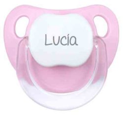 personalized pink pacifier