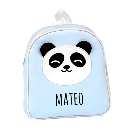 Mochila Infantil Personalizada Blue Panda Lullaby Bebe