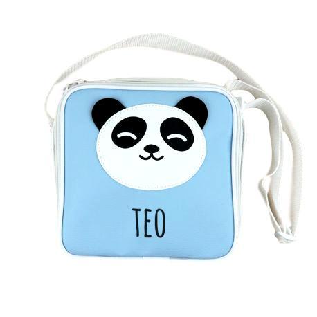 Bolsa Isotérmica Guardería Personalizada Panda Azul - Lullaby Bebe