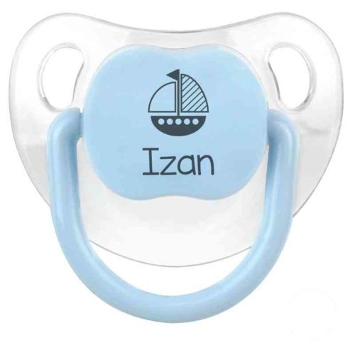 personalized boat baby pacifier