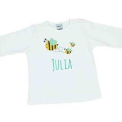mehiläinen henkilökohtainen vauvan t-paita